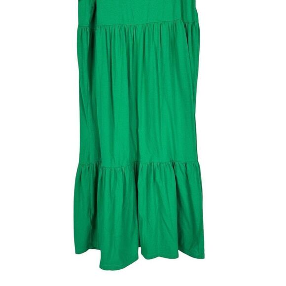 J. Crew Women’s Small Eyelet Sleeve Midi Dress Green - Picture 6 of 8